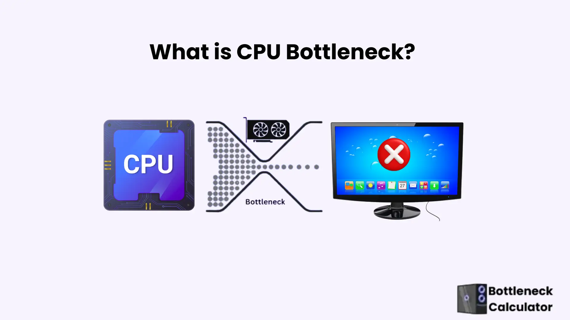 Free PC Bottleneck Calculator: Check CPU & GPU Performance 10 The image illustrates how a CPU bottleneck happens and kills your gaming performance.
