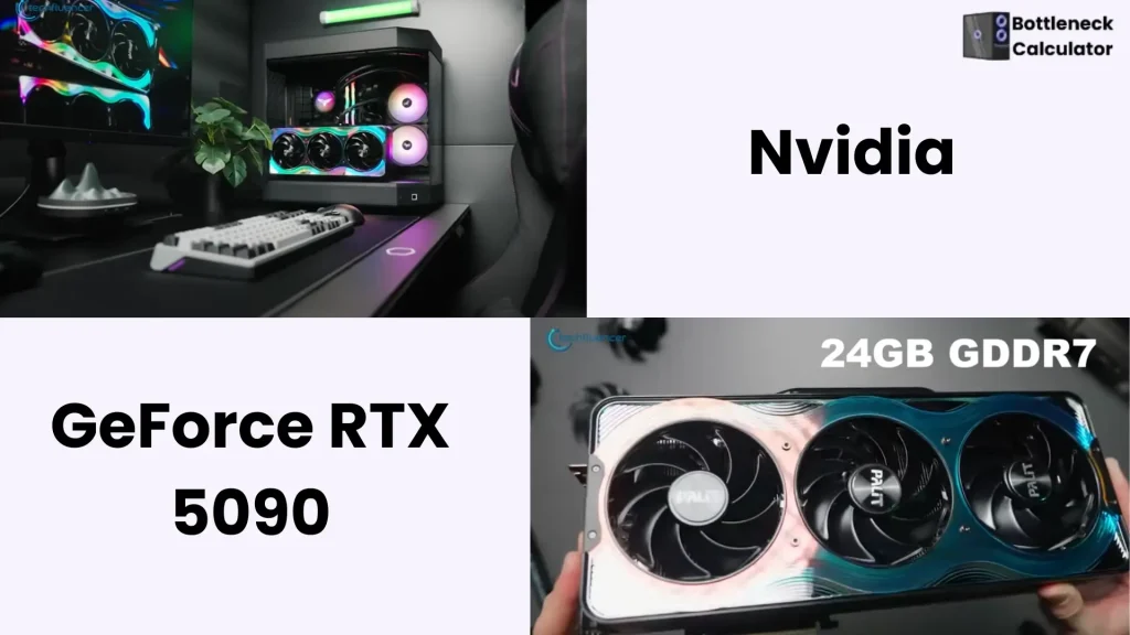  Nvidia GeForce RTX 5090 banner describe its 24GB DDR7 memory.