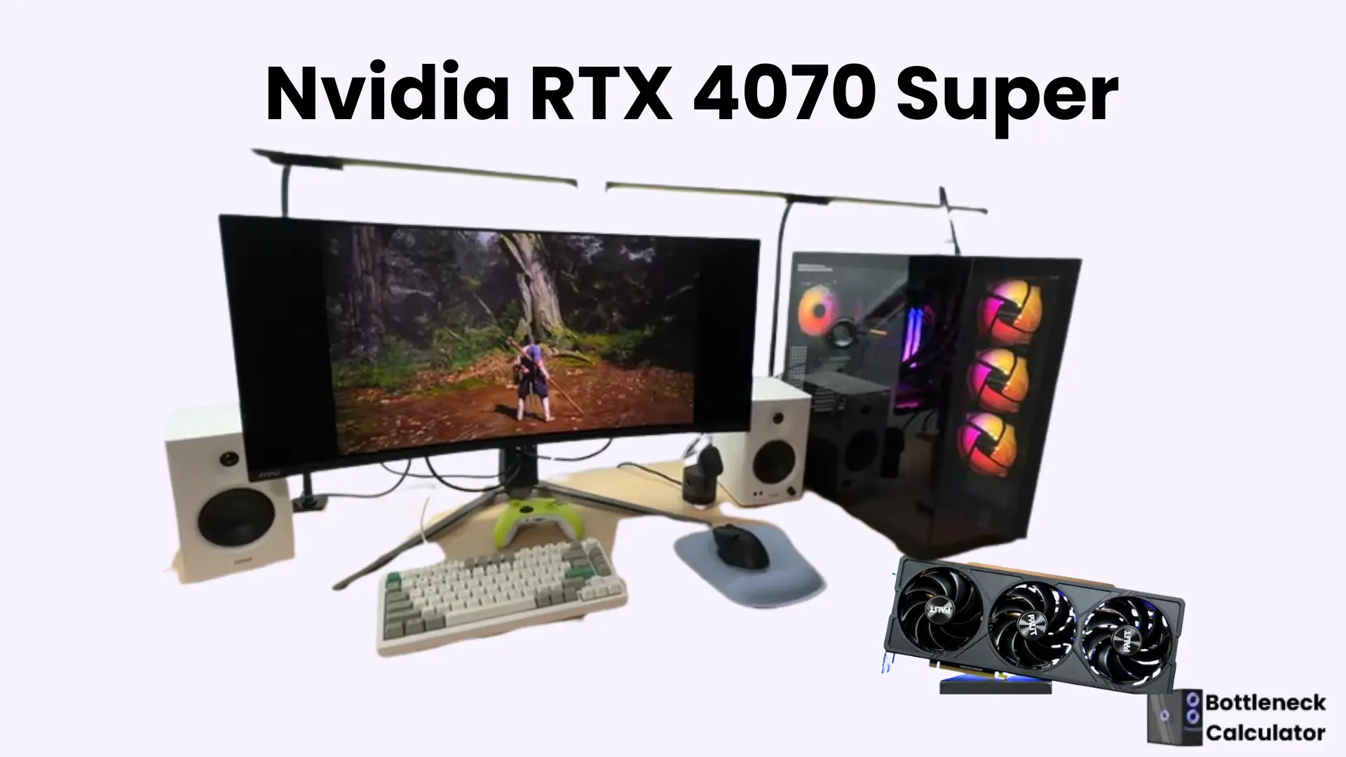 The banner of RTX 4070 Super: Best Nvidia GPU for games.
