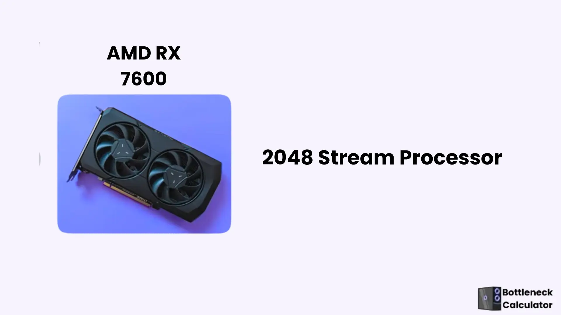 Banner of best GPU for gaming: AMD Radeon RX 7600.